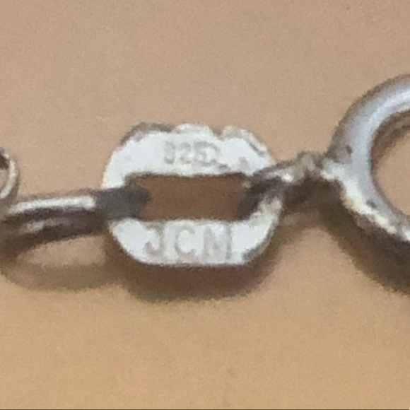 925 Silver K Initial Monogram Calligraphy Necklace - Picture 6 of 6